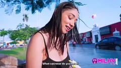Niezapomniane przesłuchanie uliczne Nicki Power: Ogromne tyłek i duże cycki