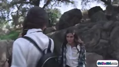 Play Shaved pussy action: Brunette Jane Wilde and petite April Olsen engage in passionate lesbian sex